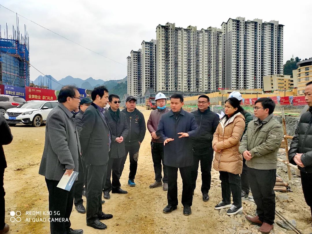 东兰县委书记黄贤昌考察指导新莱云峰豪庭(图2)