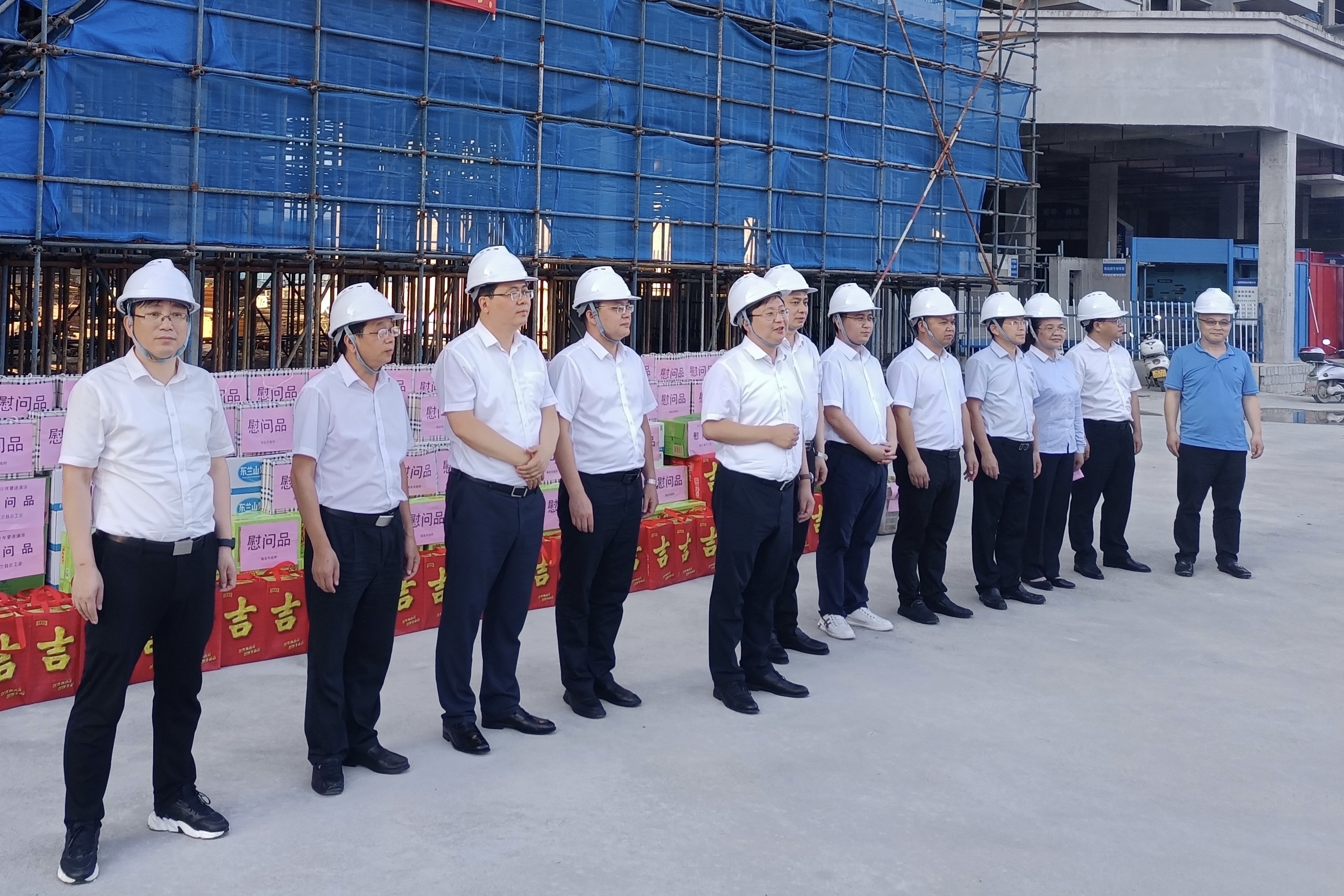 海安市市长谭真莅临新莱建设、云峰豪庭慰问、指导工作！(图2)