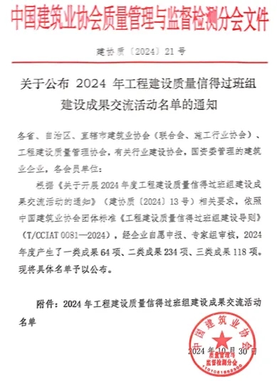 喜报|广西新莱建设有限公司喜获国家级工程质量信得过班组建设成果奖项！(图4)